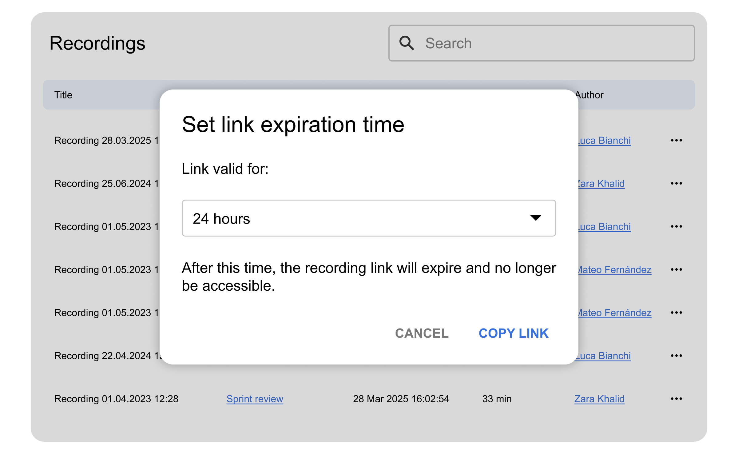 Digital Samba 613 - Link Expiration