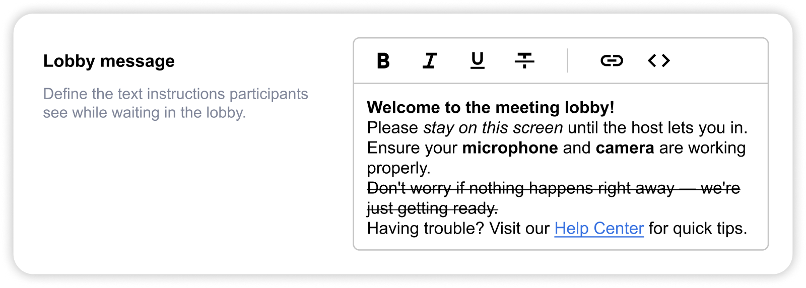 Digital Samba 618 - Lobby Message