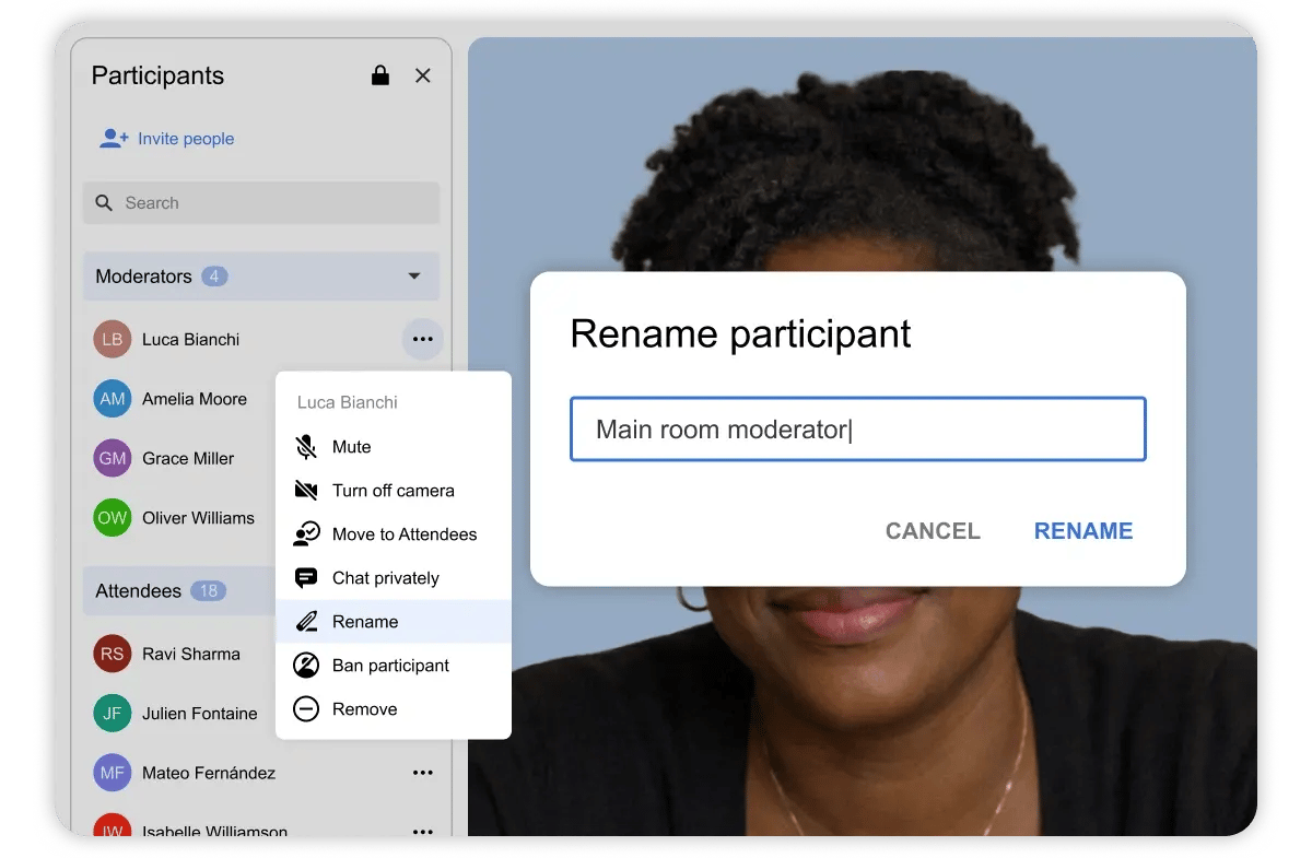 Digital Samba 629 - Rename Participants