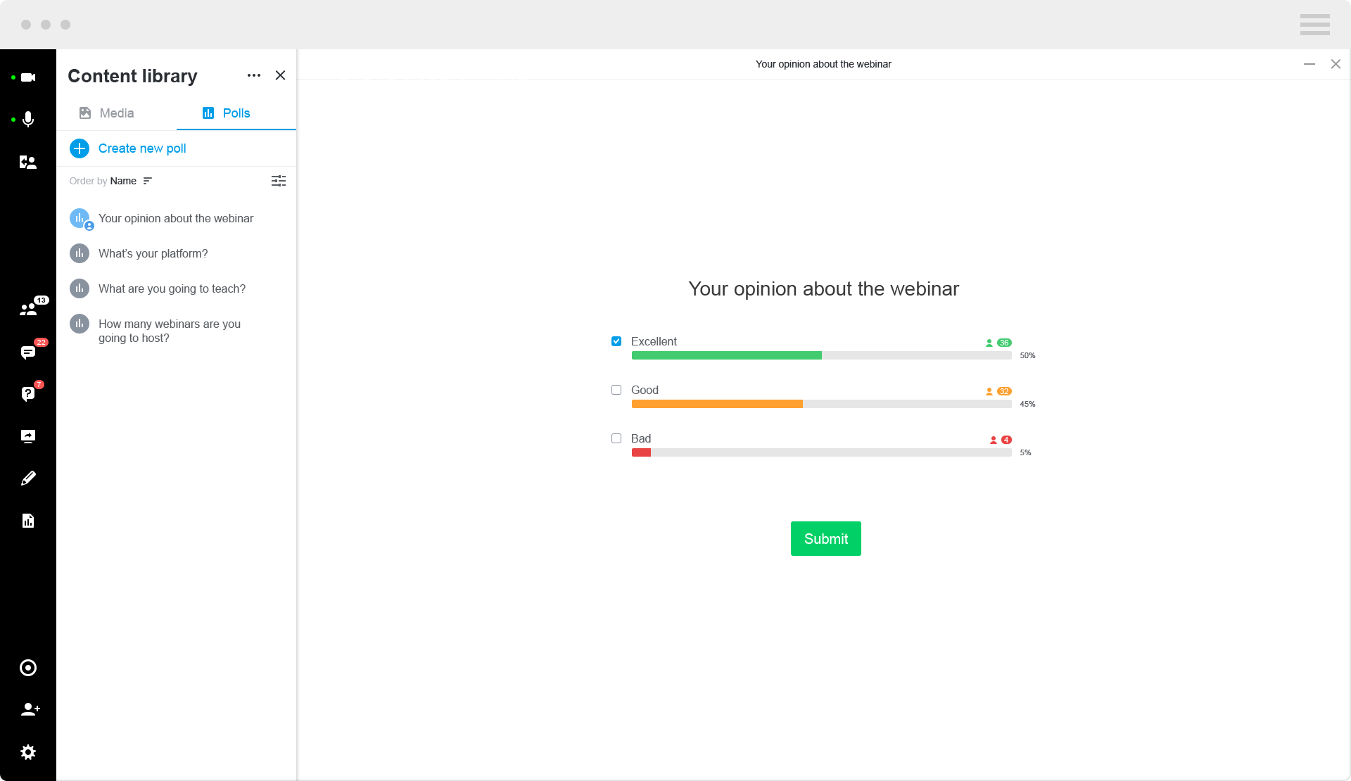 5. Share the results