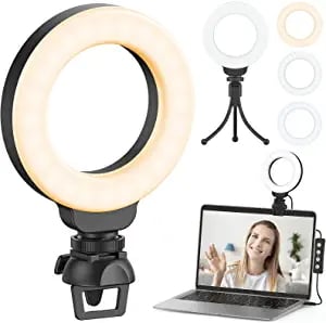 Ruyilam Video Conference Lighting Kit with Clip and Tripod
