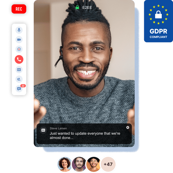Integrate truly GDPR-compliant video conferencing with Digital Samba`s API