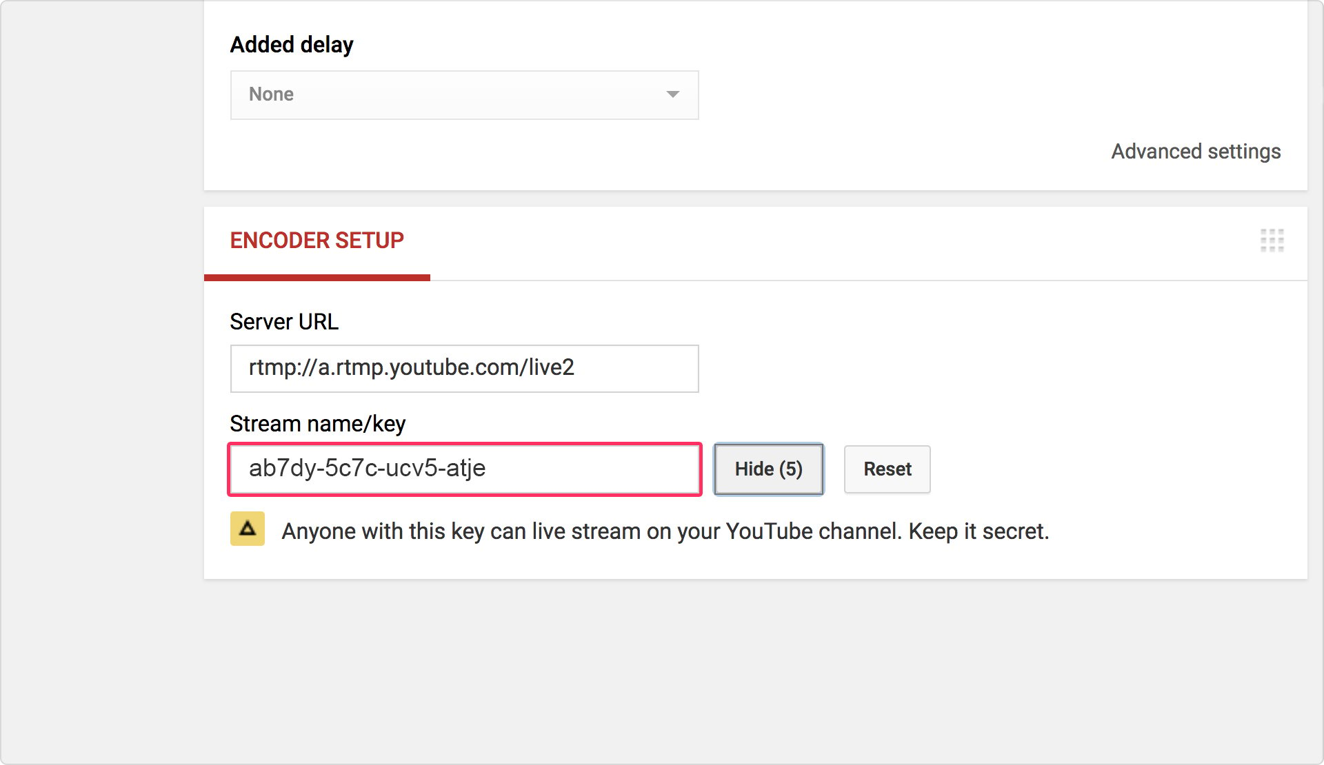 2. Go to YouTube or Facebook streaming options