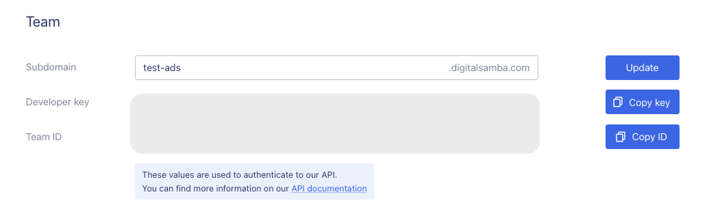 How to Configure Your Team Settings with the Digital Samba Developer API