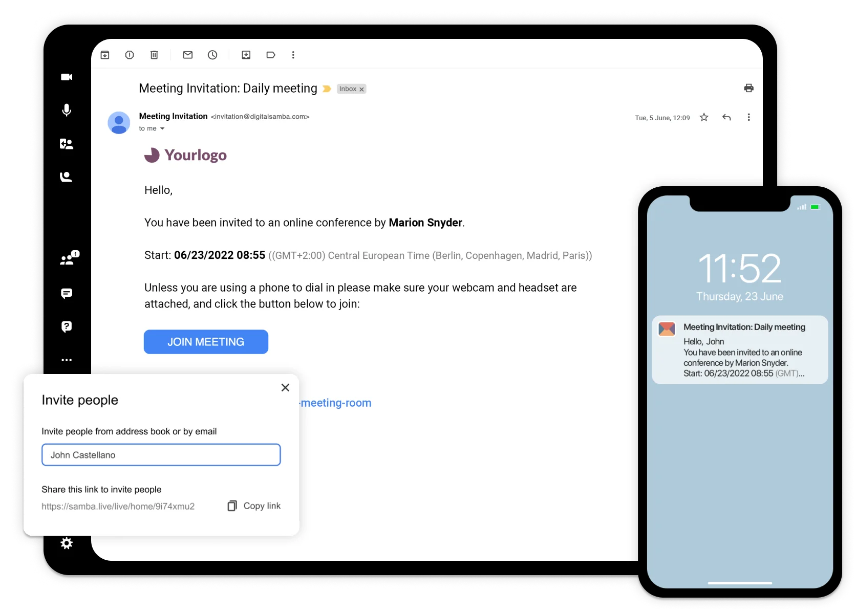 Email automation -  Digital Samba - European Webinar software, Video API, Webinar software, Video API, email marketing