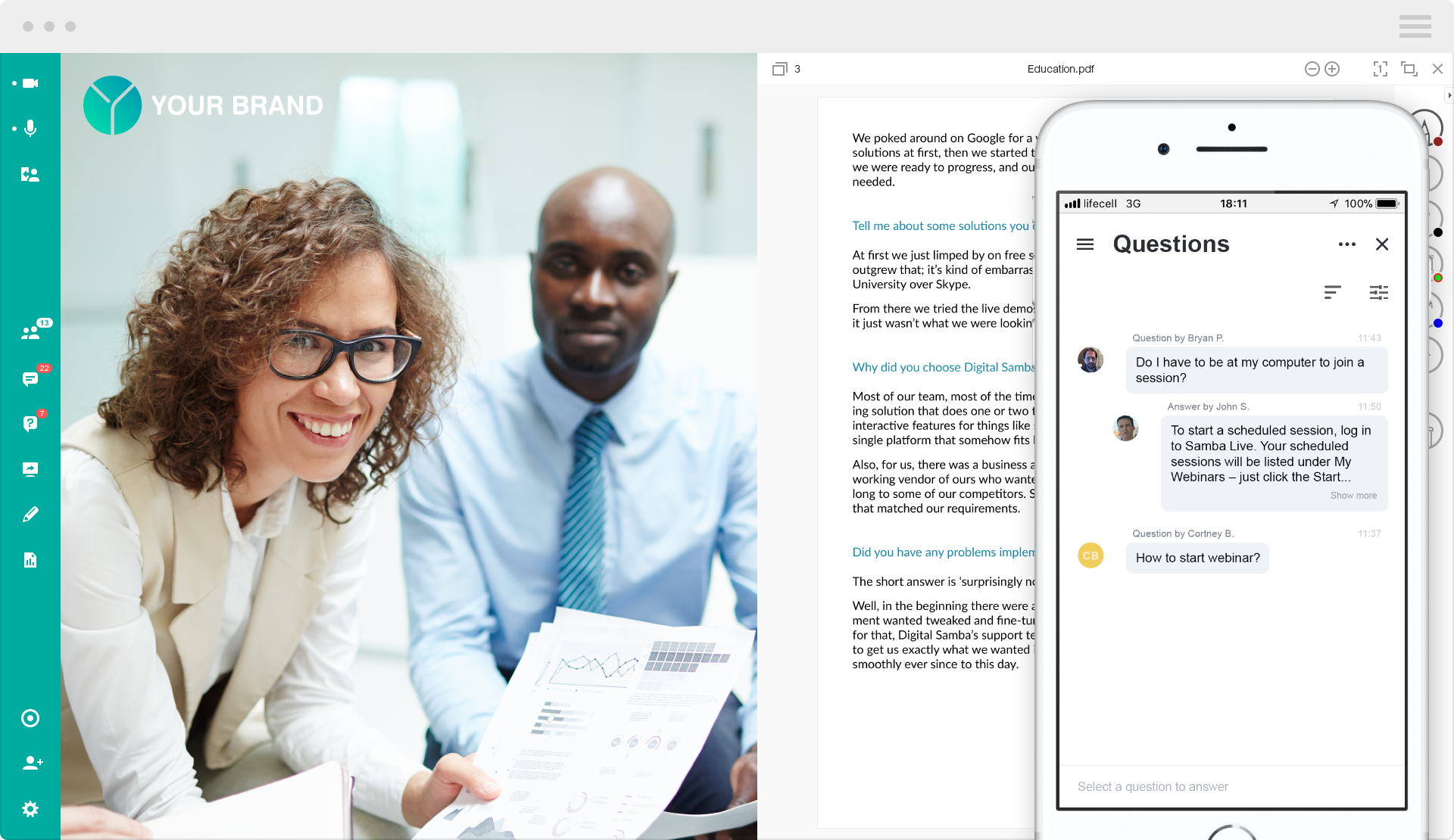 Custom branding on any device